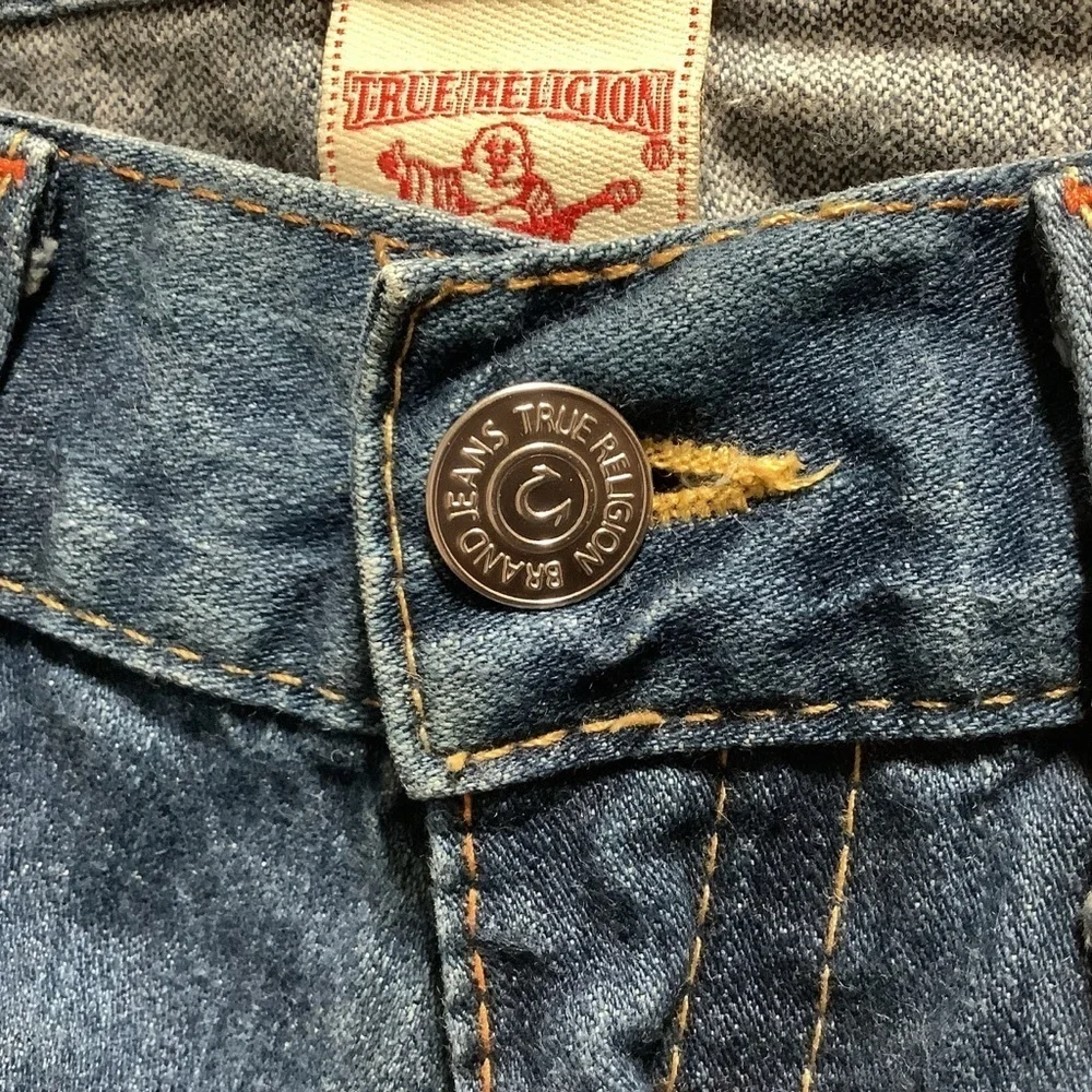 TRUE RELIGION WORLD TOUR‎ Vintage Bobby Straight Jeans - Size 36x33